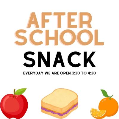 After school snack at the Eaton Public Library