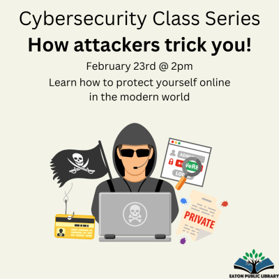 Cybersecurity Class February 23rd at 2pm